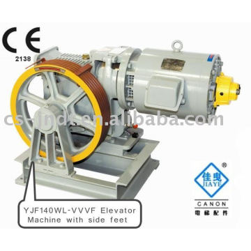 YJF140WL-VVVF PASSENGER Elevator traction Machine With Side Feet